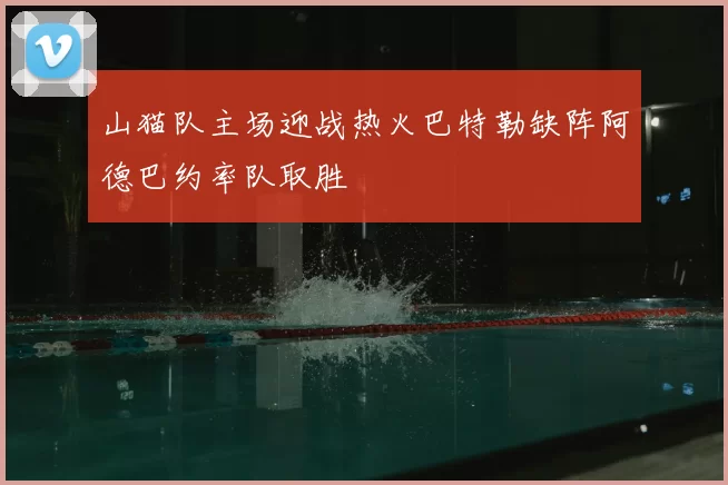 山猫队主场迎战热火巴特勒缺阵阿德巴约率队取胜