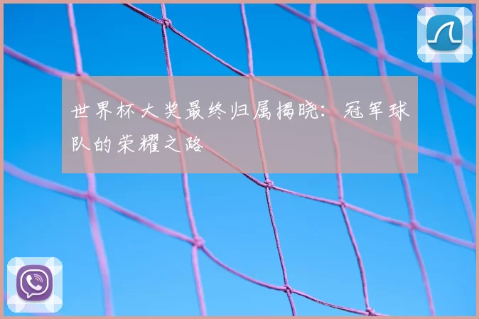 世界杯大奖最终归属揭晓:冠军球队的荣耀之路